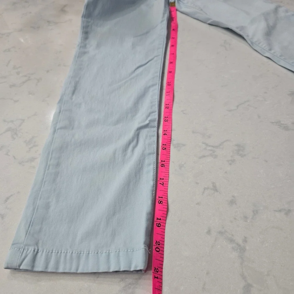 Carters Girls Light Blue Chino Pants Straight Leg Stretch Size 7 7A CAR77621-S51